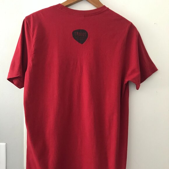 RARE Troegs Brewing Company THE MAD ELF Christmas Red Beer T-Shirt Men's Medium - Picture 4 of 7